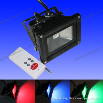 10W RGB LED Floodlight with RF Remote Controller, DMX Supportable (DF-TG10W14RGB)